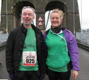 John & Debbie at Isle of Anglesey Half