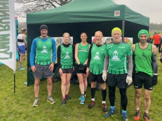 Lymm Team at Croxteth XC race