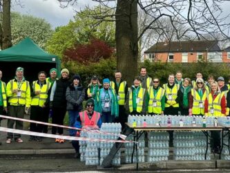 Manchester Marathon Water Station