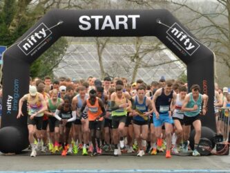 Start of Wilmslow Half Marathon