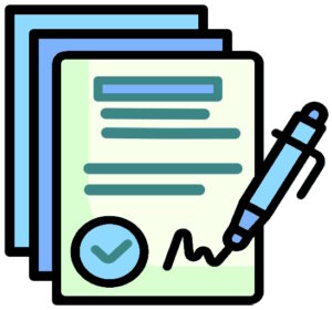 Agreement or contract icon