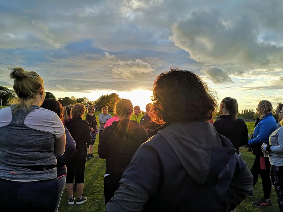 Power walking group - about to start